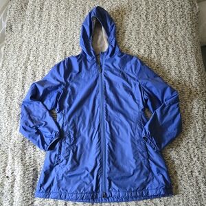 Blue Ski & Snow Jacket with Full-Length Zipper‎